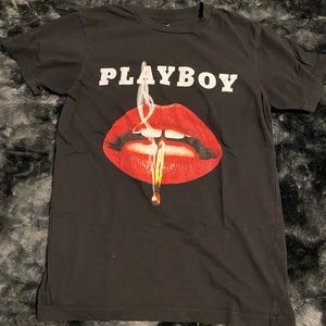 PLAYBOY HOT LIPS TEE SIZE S